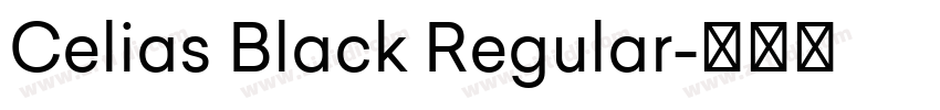 Celias Black Regular字体转换